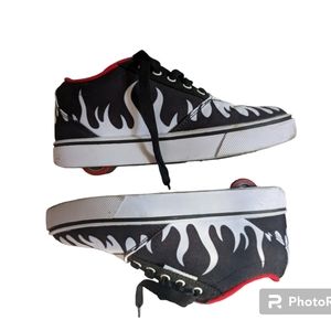 White Flame Heelys